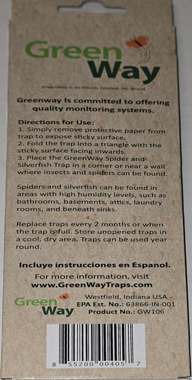 Insects Limited GreenWay traps provide complete indoor coverage in kitchens and bathrooms.