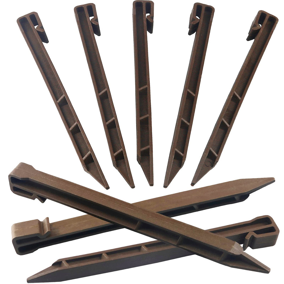 Inslat brown edging stake 10 inch for stable garden borders