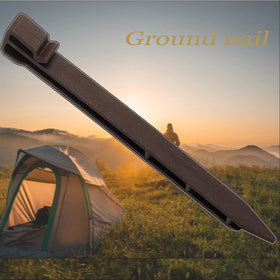 Inslat brown ground anchor for beds and lawn edging
