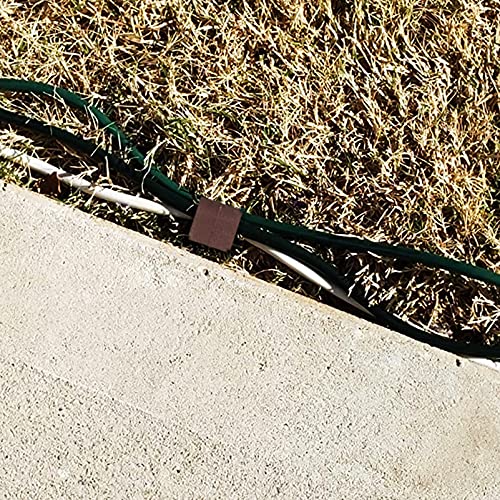 Inslat garden bed border stake helps define lawn edges