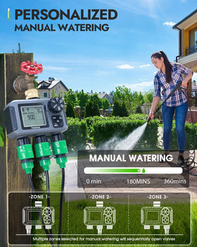 Insoma 360-degree rotating brass inlet ensures easy hose attachment.