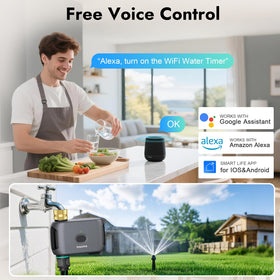Insoma Alexa-compatible timer enabling voice control for effortless watering
