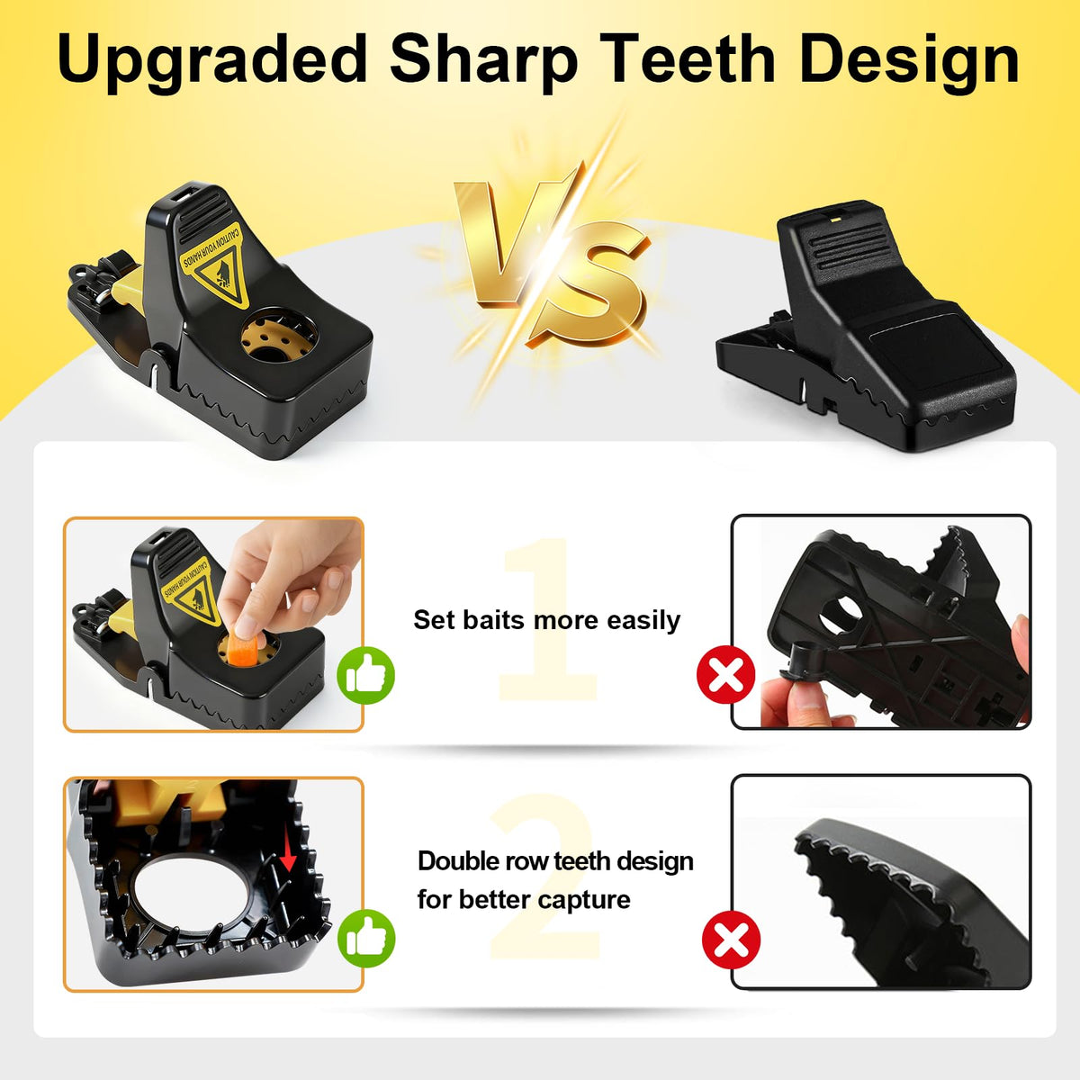 Insoma easy-set mousetrap for fast, safe setup.