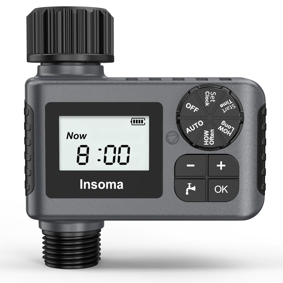 Insoma outdoor hose faucet timer dial for quick, easy watering control