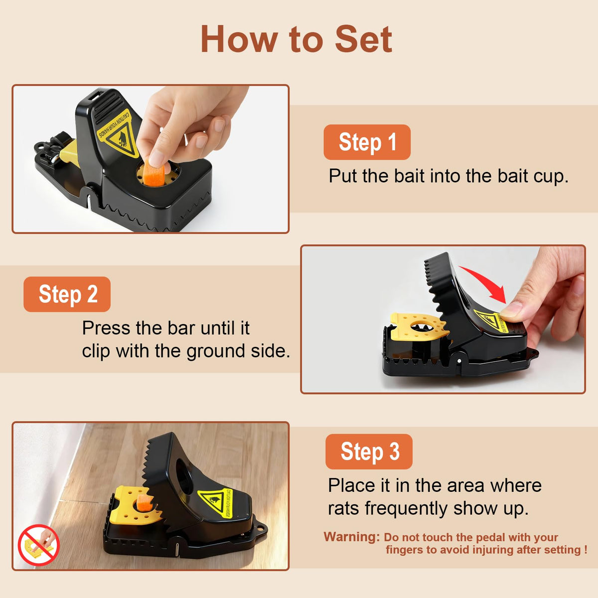 Insoma reusable rodent trap suitable for indoor and outdoor use