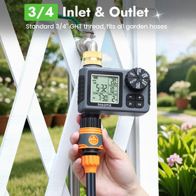 Insoma timer outdoor-ready with standard hose connections