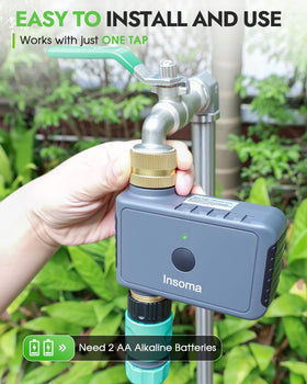 Insoma timer with six programs supports precise irrigation planning