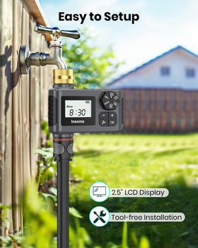 Insoma Sprinkler Timer thread adapter kit helps prevent leaks on hoses.