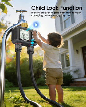 Insoma water timer manual-watering mode for on-demand irrigation