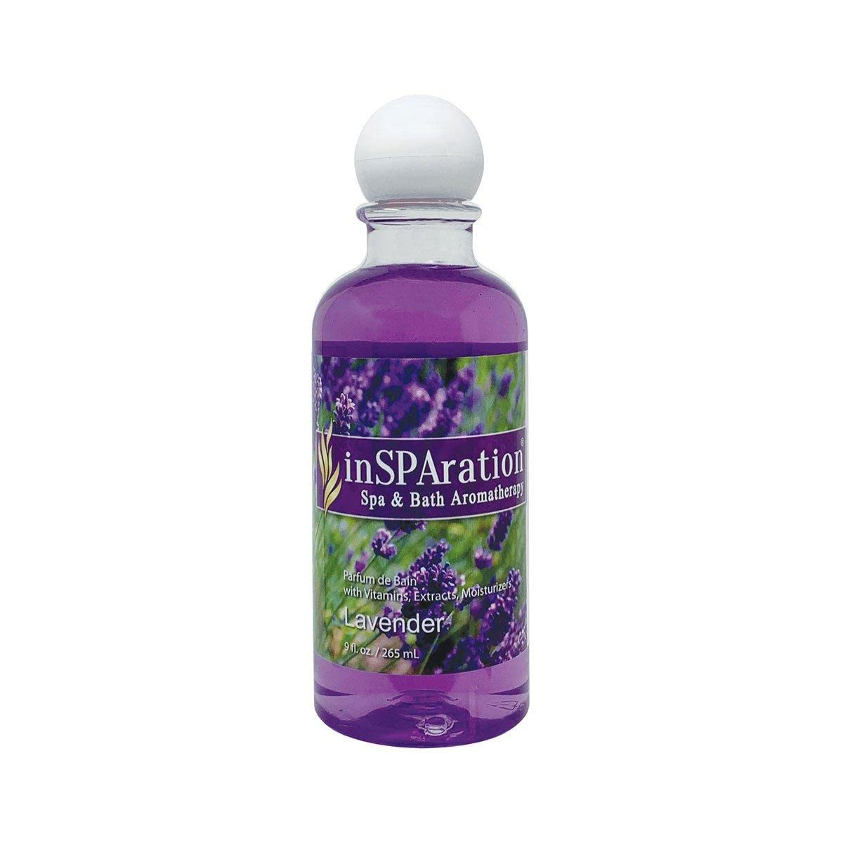 InSPAration lavender aromatherapy bottle enhances spa ambiance without affecting water chemistry