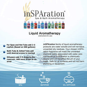 InSPAration packaging options include bottles, pillow packets, and spa crystals.