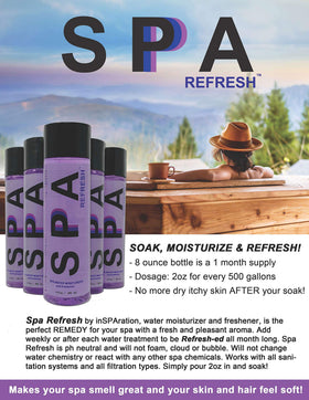 InSPAration Spa Refresh skin-softening effect after a soak.