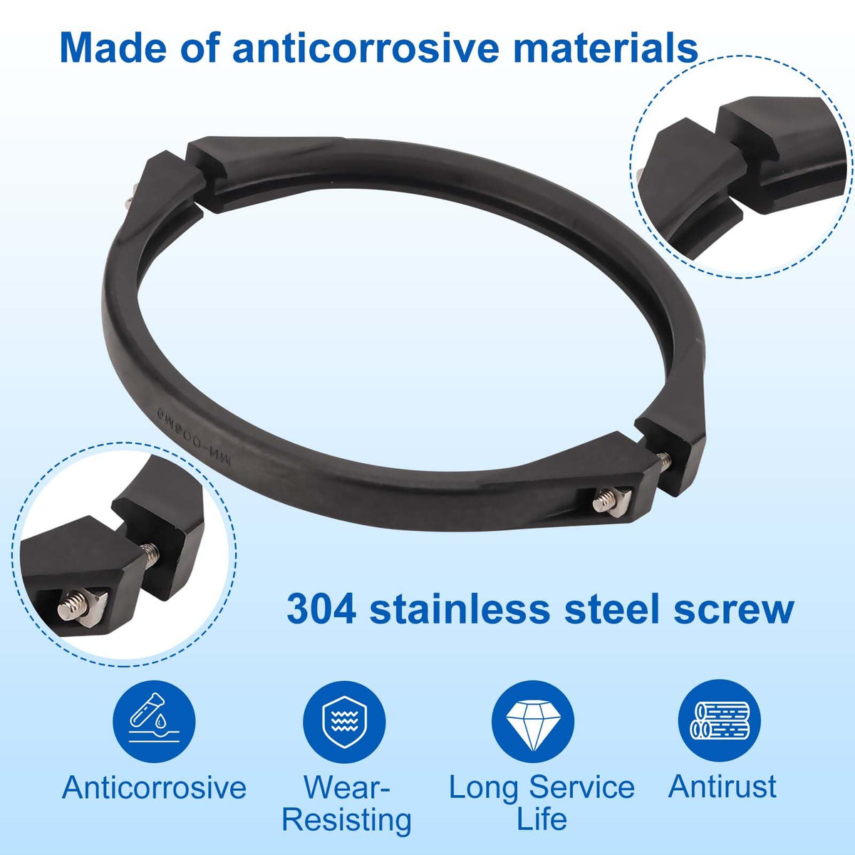 Hand-tighten GMX600NM clamp before final tightening to prevent valve seat damage