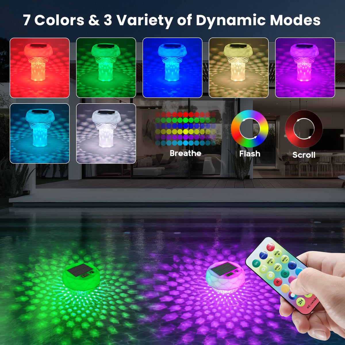 INTERESTIME IP68 waterproof pool light designed for durability around water
