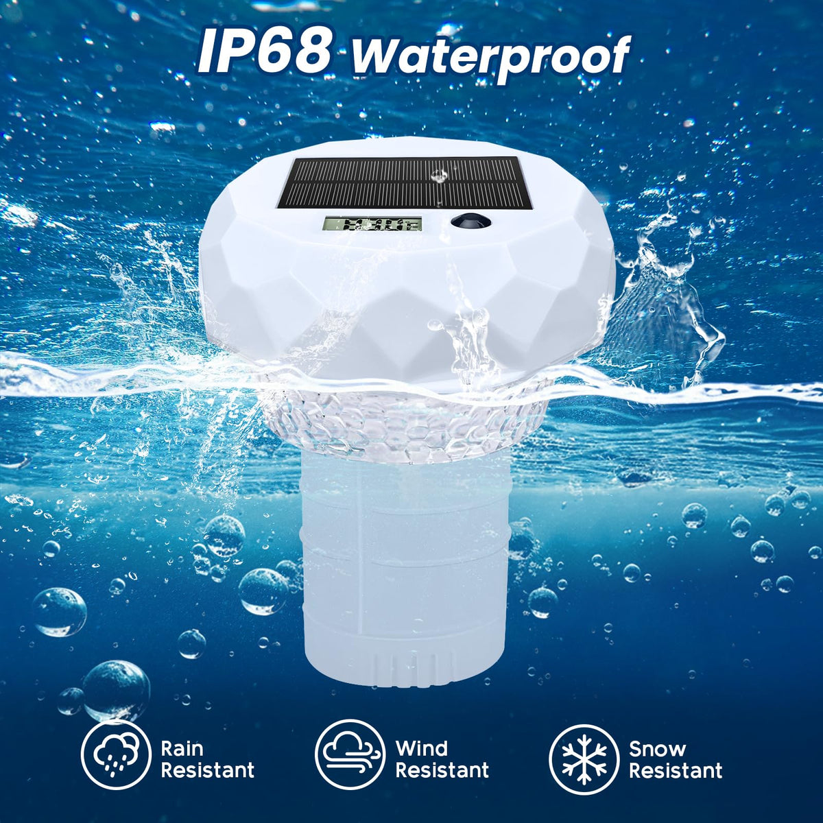 INTERESTIME large-capacity floater holding chlorine tablets for extended treatment