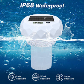 INTERESTIME large-capacity floater holding chlorine tablets for extended treatment