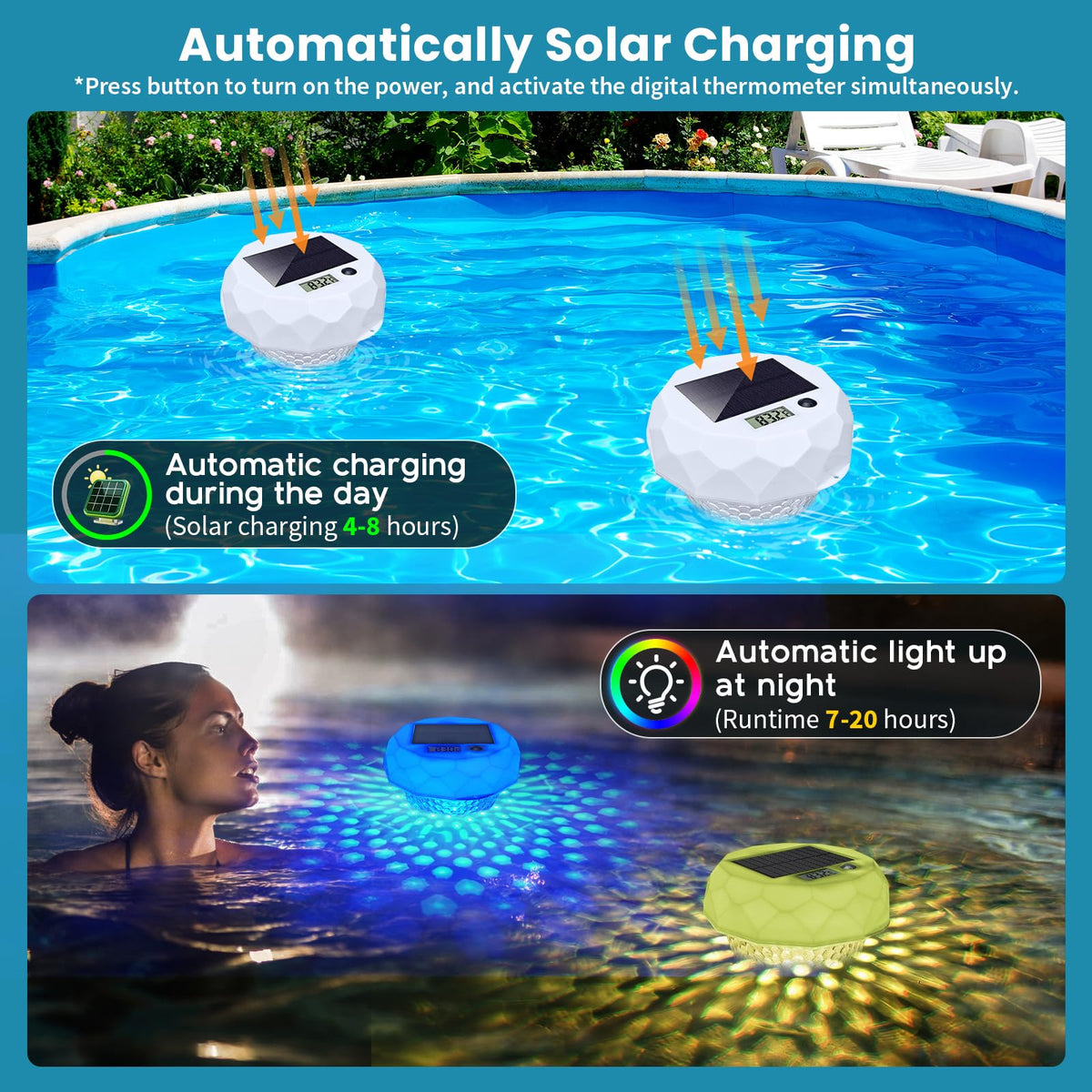 INTERESTIME floating light remote control for color and mode changes
