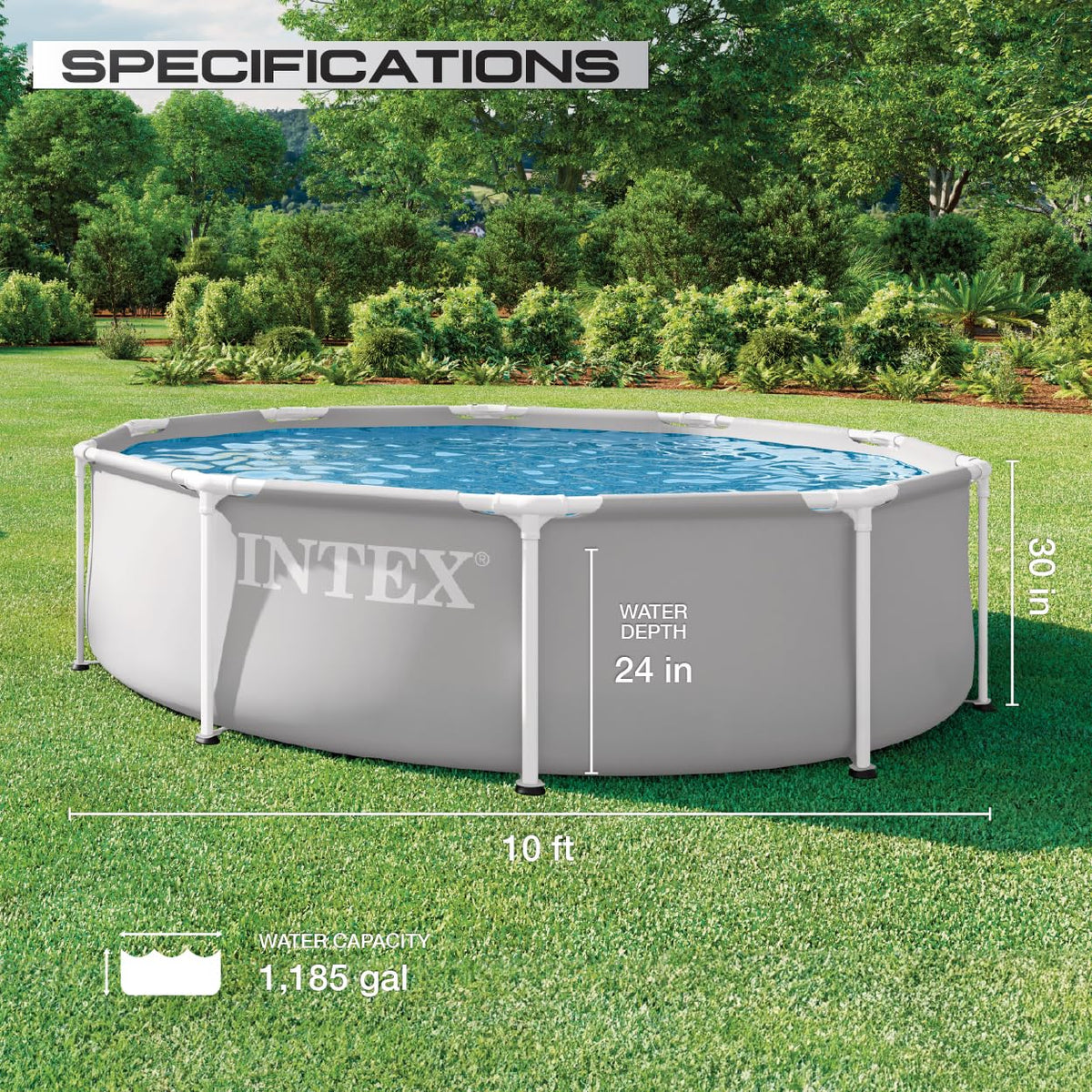 Intex 26701EP Krystal Clear C330 pump provides reliable filtration