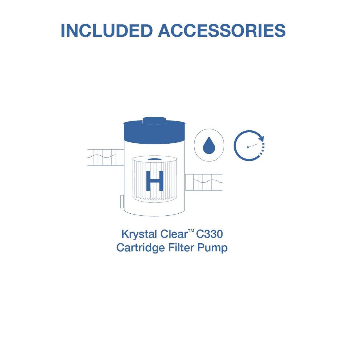 Intex 26701EP frame with oval tubing for strength and stability