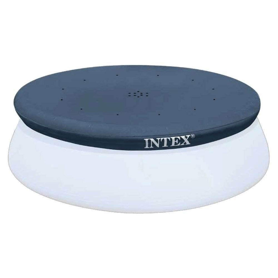 Intex 28021E pool cover with edge-fit over a 10ft Easy Set pool