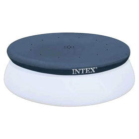 Intex 28021E pool cover provides a snug fit over the pool edge