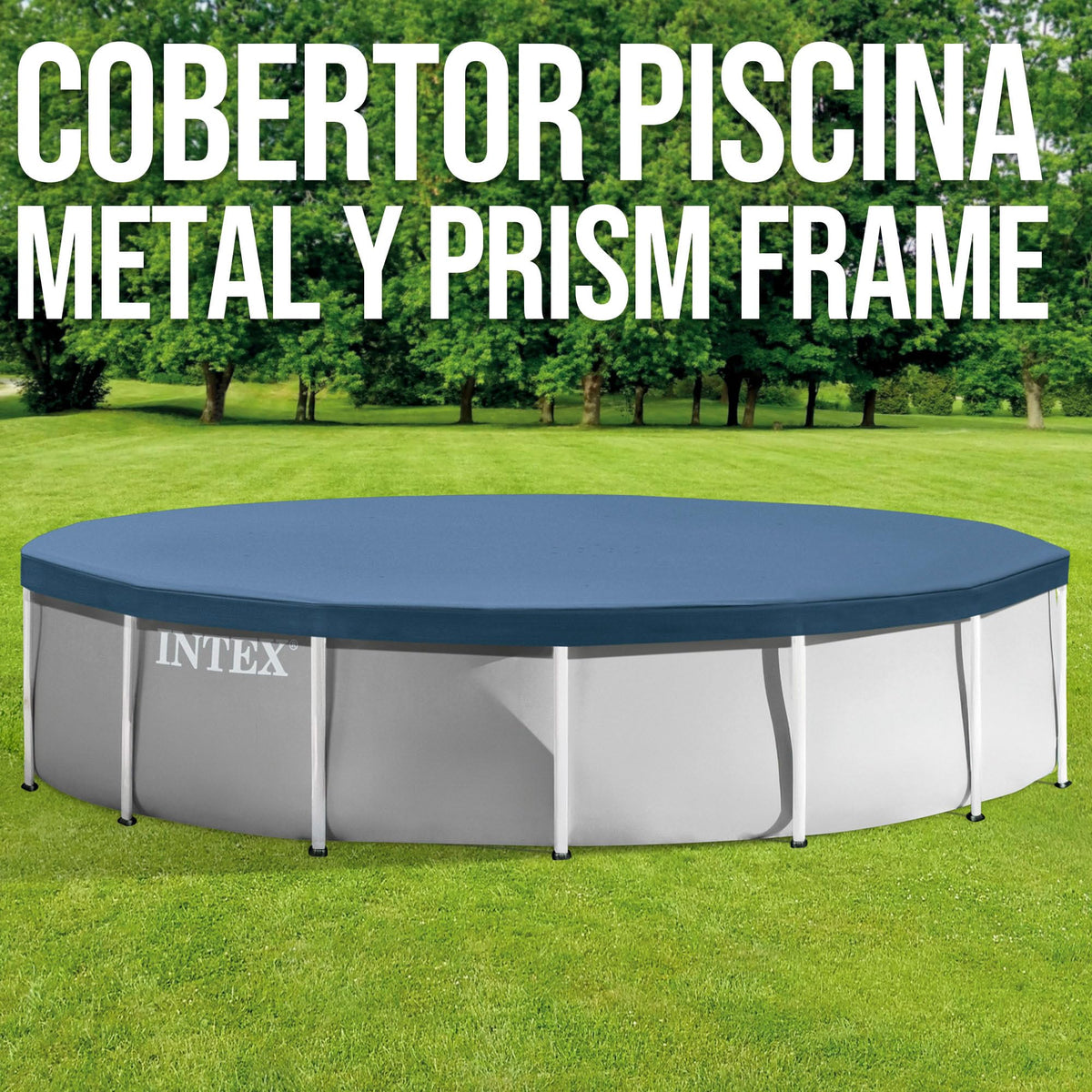 Intex 28030E drain holes prevent water accumulation on the cover.