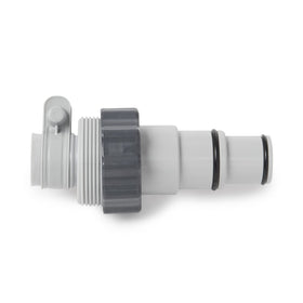 UV-stabilized PVC construction of Intex 28685E for durable outdoor use.
