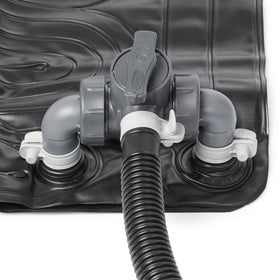 Mat designed for above-ground pools up to 8000 gallons with Intex 28685E.