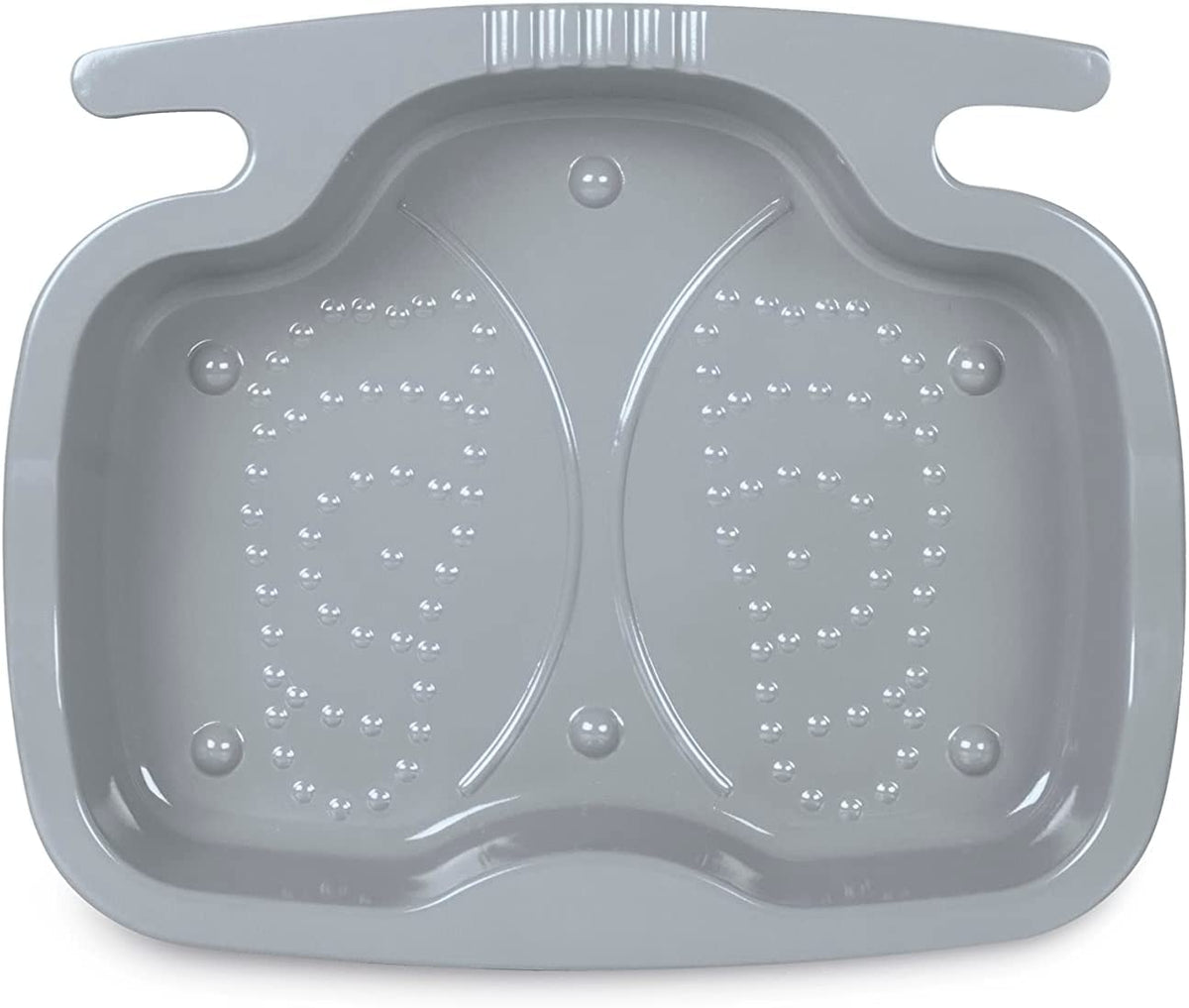 Intex 29080E pool foot bath gray front view ready to rinse feet before pool entry.