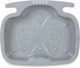 Intex 29080E pool foot bath gray front view ready to rinse feet before pool entry.