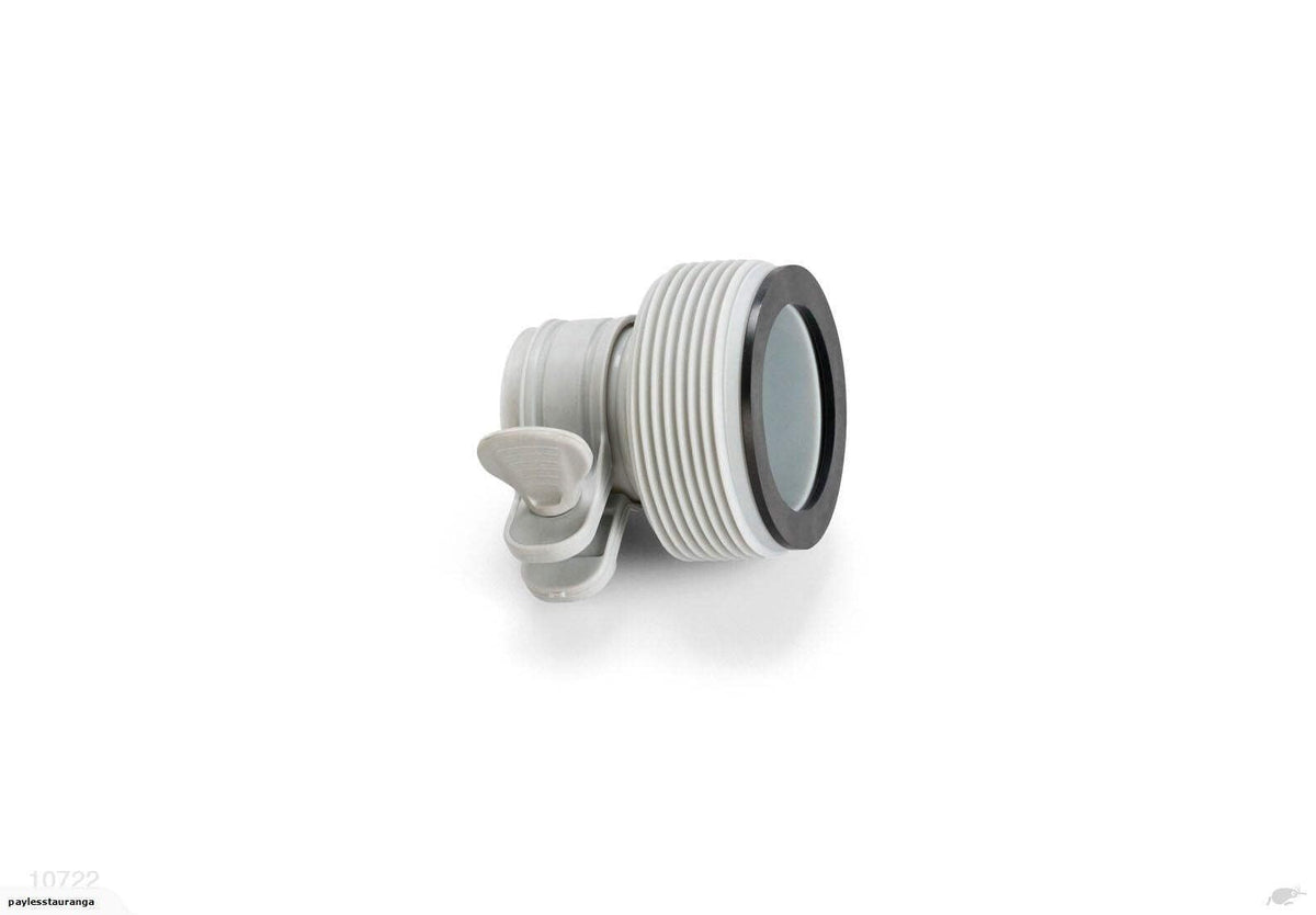 Intex two-pack adapter set with part numbers 10722 and 25009 for larger pump upgrades