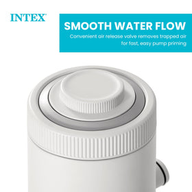 Intex C530 hydroaeration jet boosts circulation for clearer water.