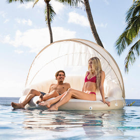 Intex Canopy Island detachable sun shade provides cooling coverage