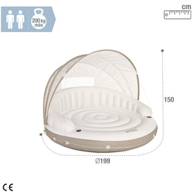Intex Canopy Island two air chambers boost buoyancy and safety