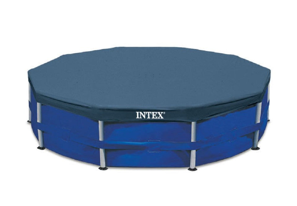 Intex debris cover on a 10ft round pool protects from dirt.