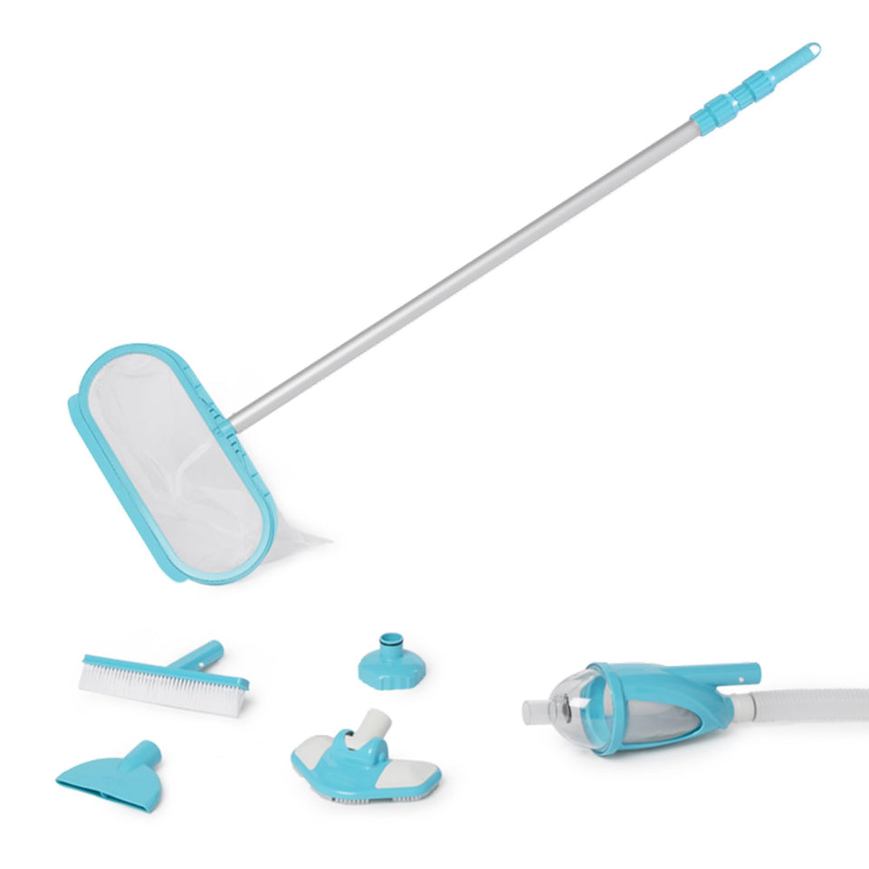 Intex Deluxe vacuum head cleaning pool surfaces with strong suction