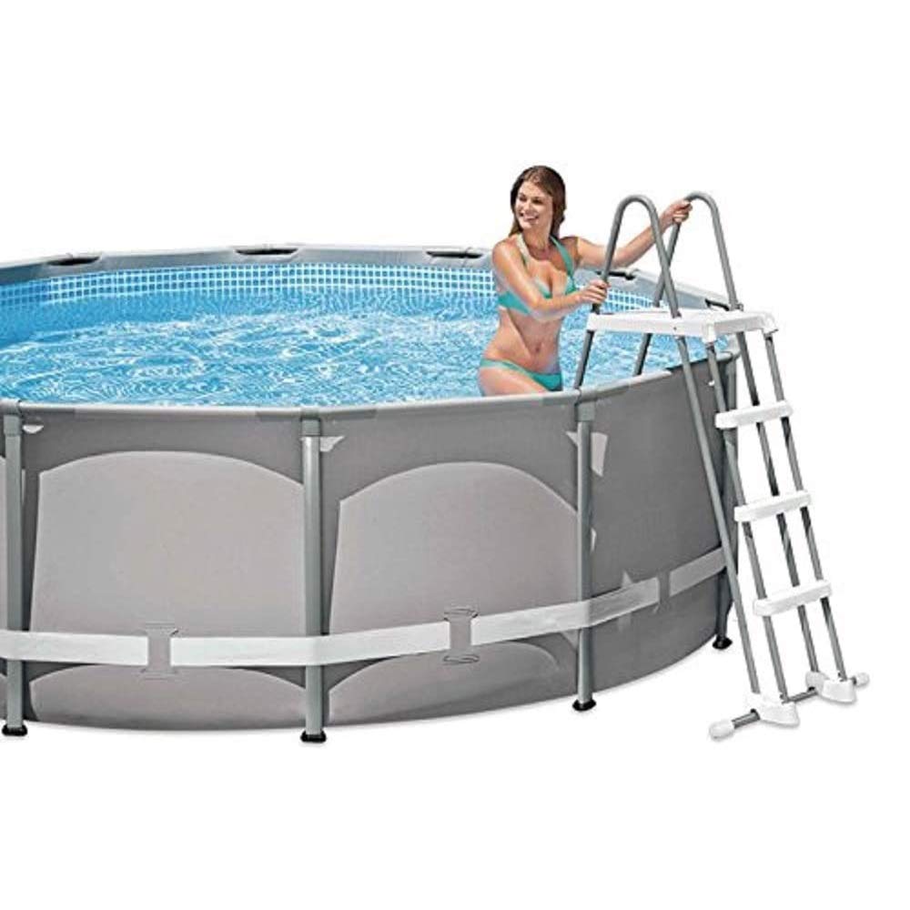 Intex deluxe pool ladder packaging and hardware included.