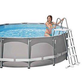 Intex deluxe pool ladder packaging and hardware included.