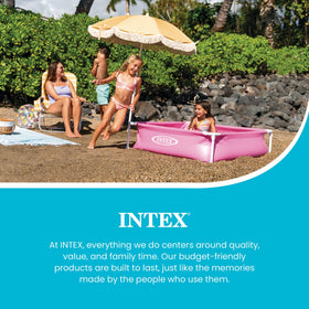 Intex durable vinyl construction resists rips and tears.