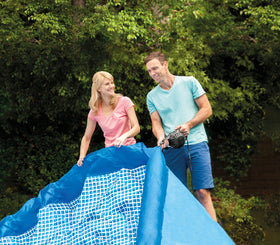 Intex Easy Set pool capacity 1018 gallons supports generous cooling