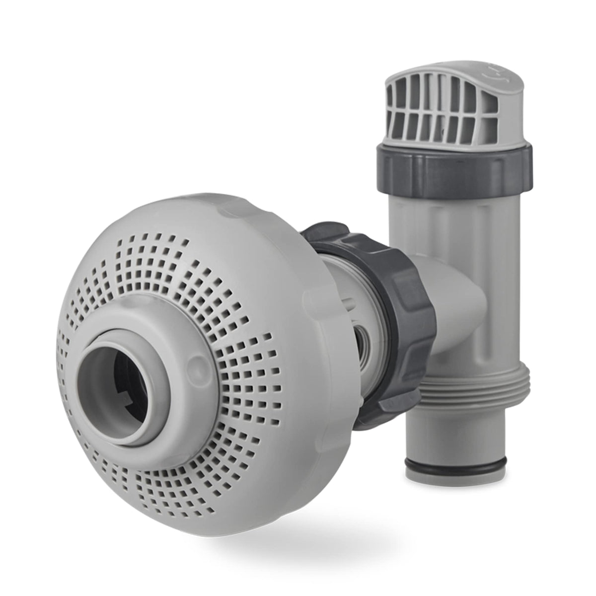 Intex plunger valve with O-ring enables secure filtration connections.
