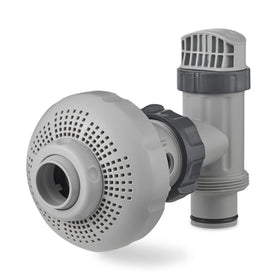 Intex plunger valve with O-ring enables secure filtration connections.
