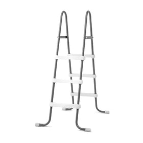 Intex 42-inch pool ladder provides stable entry and exit.