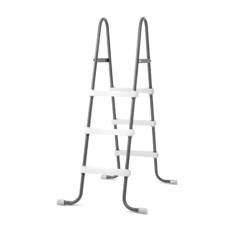 Intex 42-inch pool ladder provides stable entry and exit.