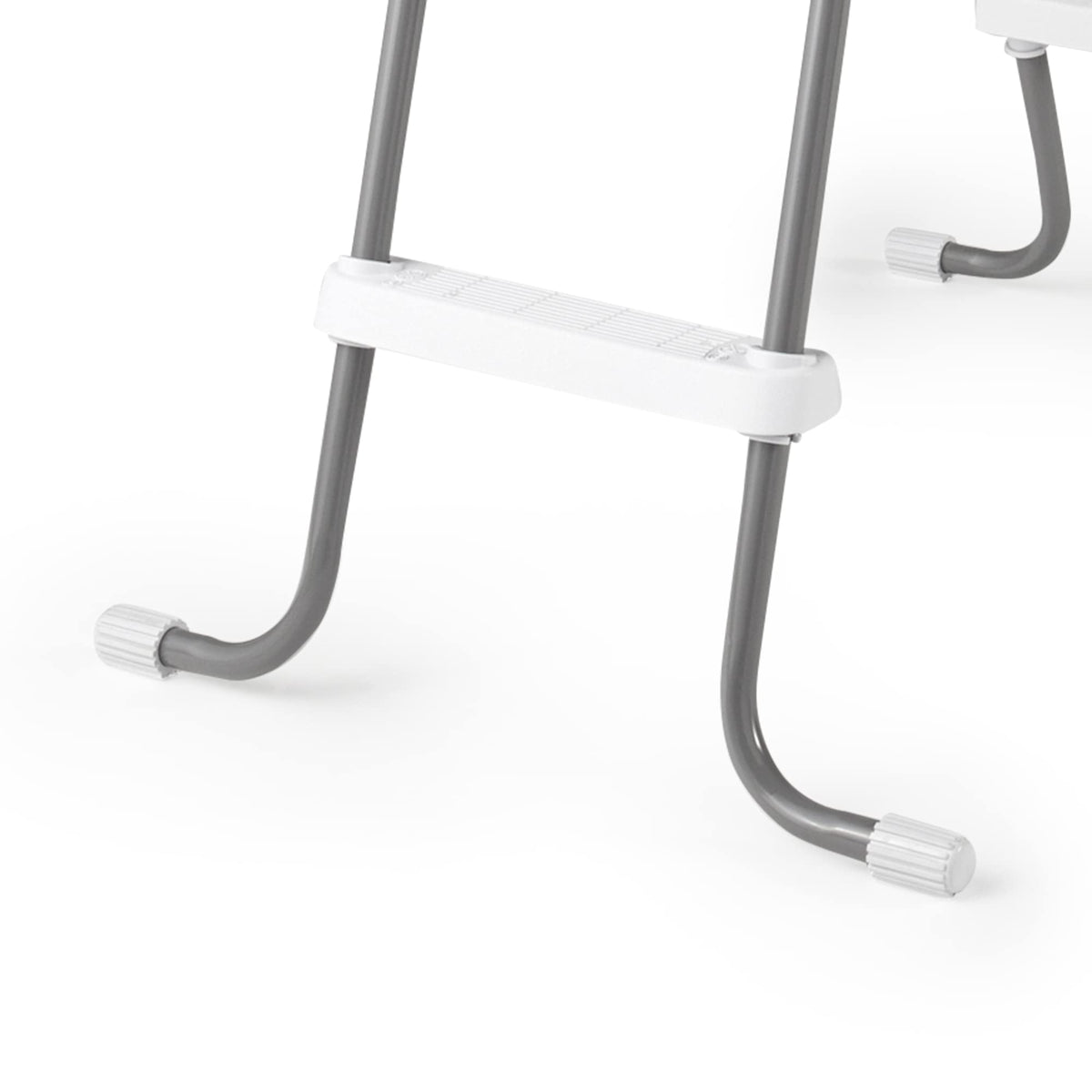 Intex removable ladder for compact off-season storage.