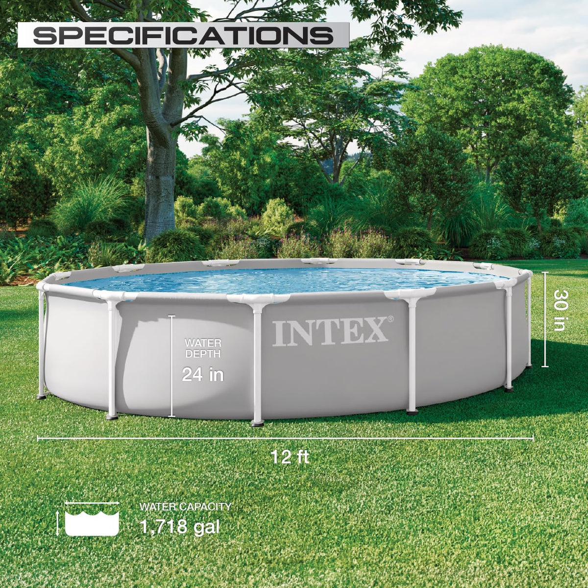 Intex Prism Frame pool puncture-liner provides durable seasons and fewer leaks.