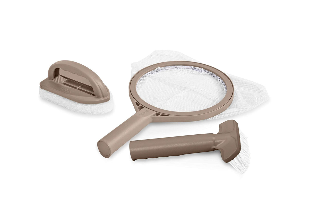 Intex PureSpa curved brush cleans inner walls for a spotless tub