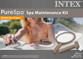 Intex PureSpa debris removal in action for easy upkeep