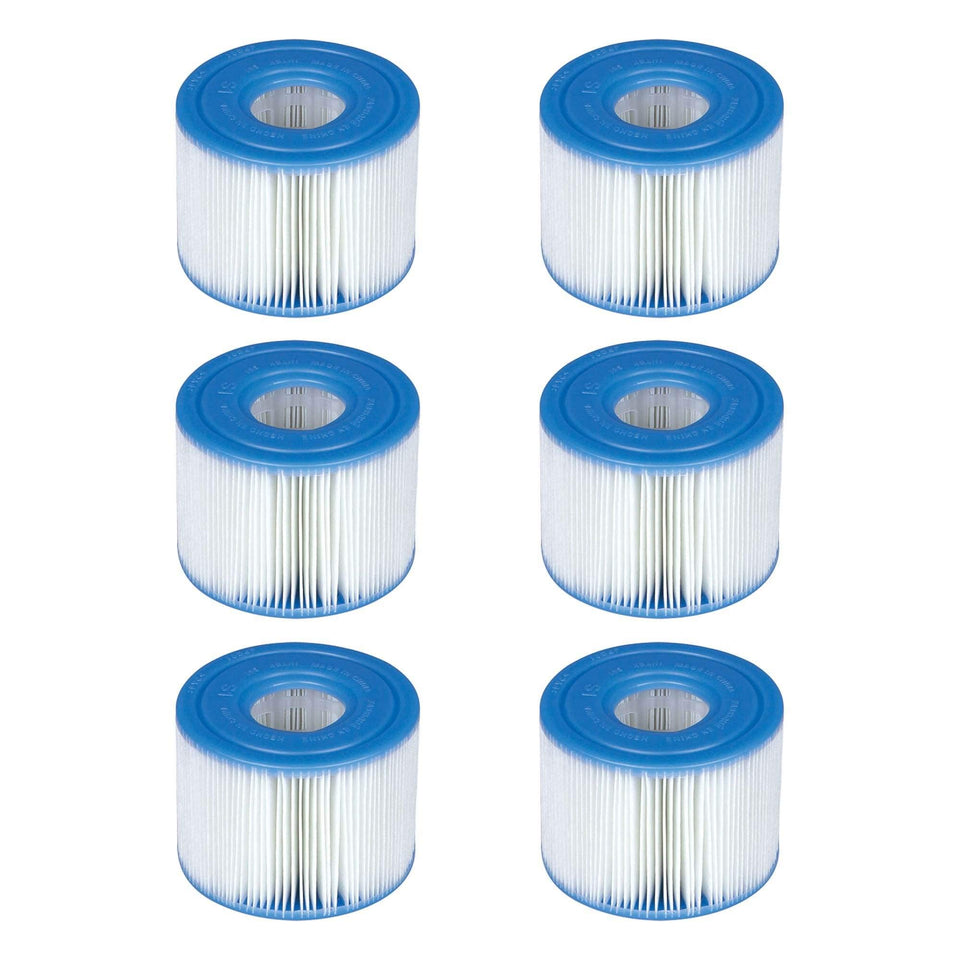 Intex PureSpa Type S1 filter 6-pack for clean, clear spa water