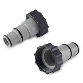 Intex Replacement Hose Adapter A with Collar pair for converting threaded hoses